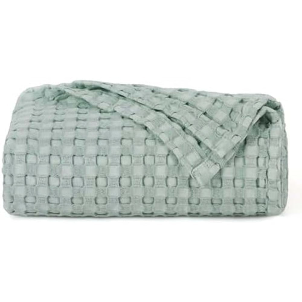 Premium Bamboo-Cotton Waffle Weave Blanket