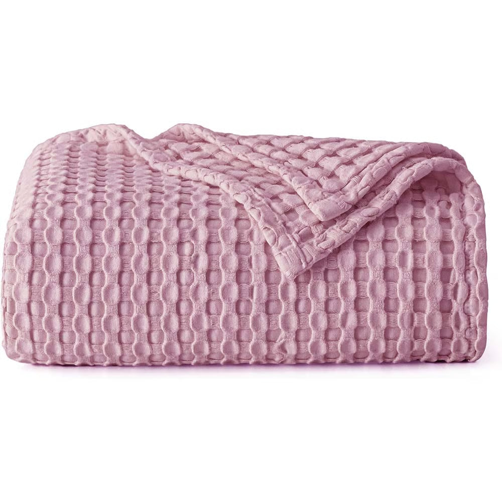Premium Bamboo-Cotton Waffle Weave Blanket